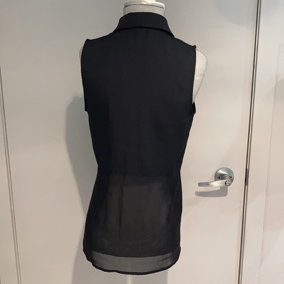GUESS Black sleeveless blouse Size XS - Picture 5 of 10